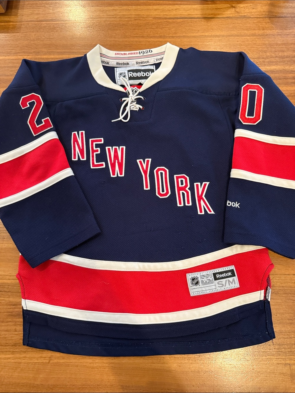 Reebok NHL Rangers third jersey Chris Kreider sz S/M